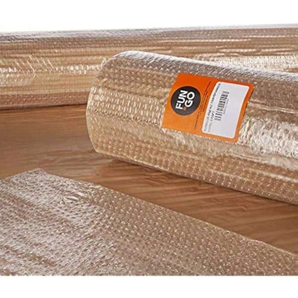 Fun and Go 47223 Gennemsigtig boble + kraftpapir, 1,20 x 5 m transparent