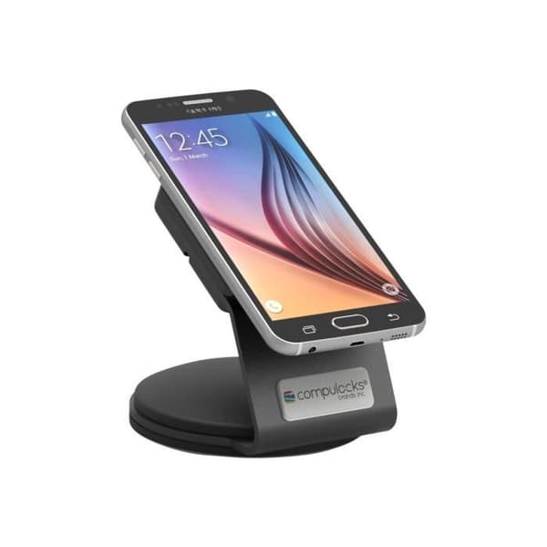 Compulocks SlideDock Security Stand - Stand til mobiltelefon - tablet - EMV-læser - låsbar - sort