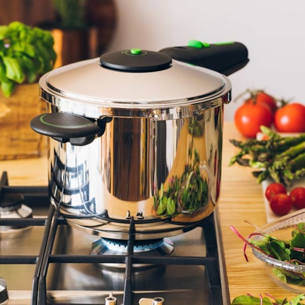 Autokogler - Monix - Presto Duo - Rustfrit stål 18/10 - 4 + 6 L - Induktionskompatibel