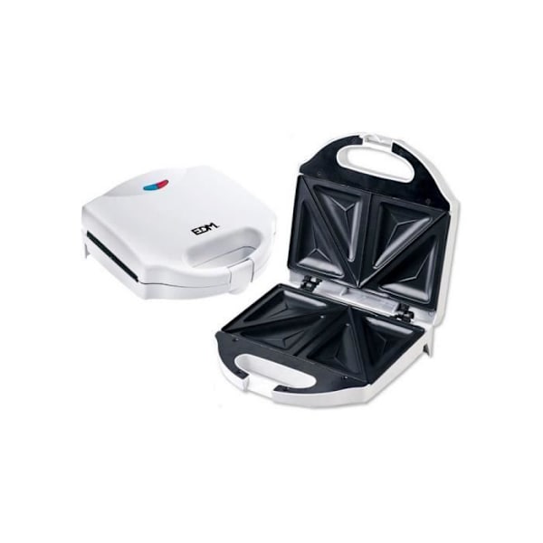 Smörgåsmaskin - EDM - Vit - 750 W Vit