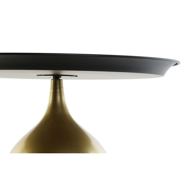 sidebord 50 x 50 x 43,5 cm sort guld metal