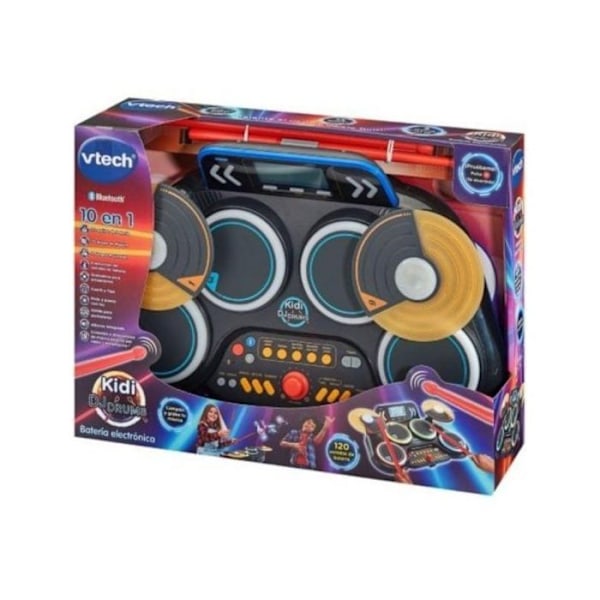 VTech Kidi DJ Rummut LCD Bluetooth Taltio Neonvalaistus