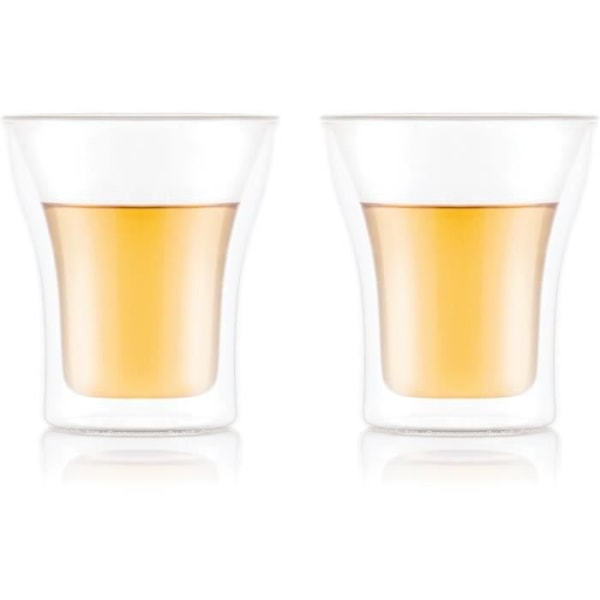 Set 2 glas - BODUM - Assam - Dubbelvägg - 0.2 l - Transparent Transparent