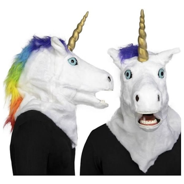 Mask - DisfraZZes - Unicorn - Multicolor - One size - Jaw movement Flerfärgad