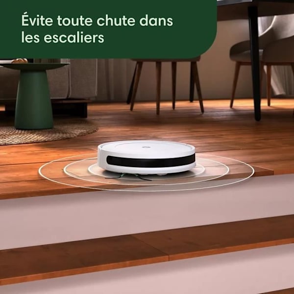 iRobot Roomba Combo Essential - Ansluten robotdammsugare och mopp - Effektiv och kraftfull - 3 sugnivåer - Programmerbar Vit