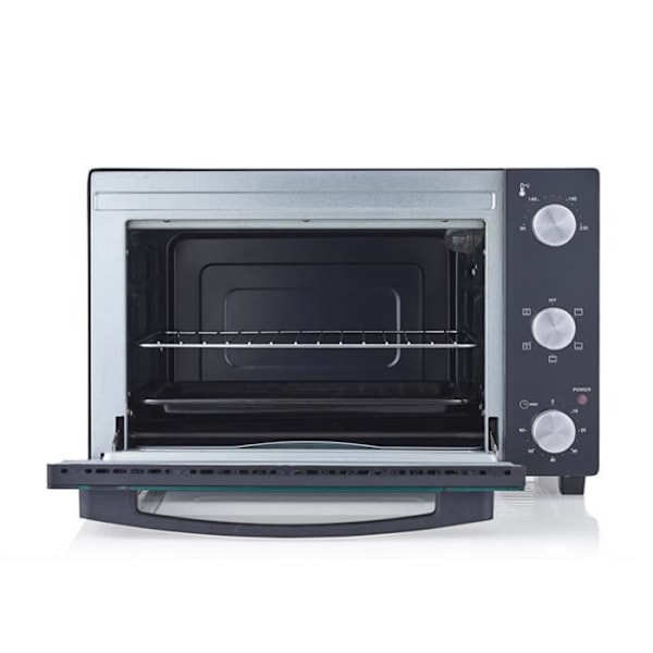 Miniuuni sähkögrillillä - FLAMA - Musta 1528FL - 1500W - 28L - Ajastin 60 min Svart