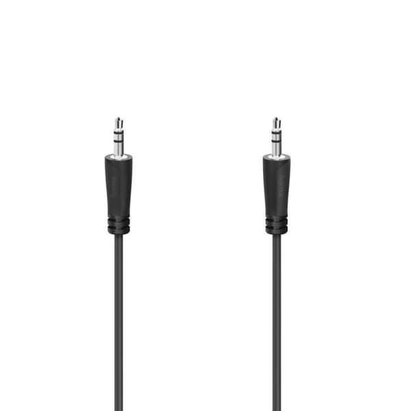 Audio kabel - HAMA - 1,5 m - Han stik 3,5 mm - Stereo - Beskyttelse mod sammenfoldning