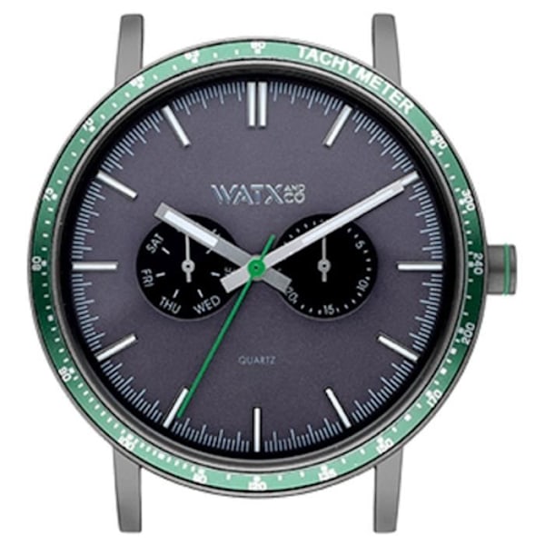 Ur - WATX&COLORS - RACE WXCA2748 - Sort - Rustfrit stål - Analogisk Svart grå
