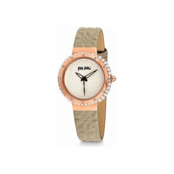 Kvinnoarmband - Folli Follie - WF13B032SP - Läder - Ø 28 mm - Quartz Vit