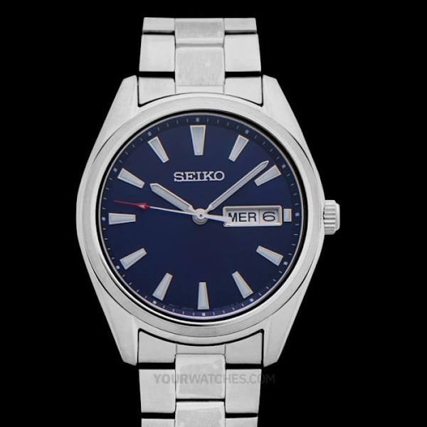 Ur - Seiko - SUR341P1 - Quartz - Rustfrit stål - Blå skive - 40,2 mm Blå
