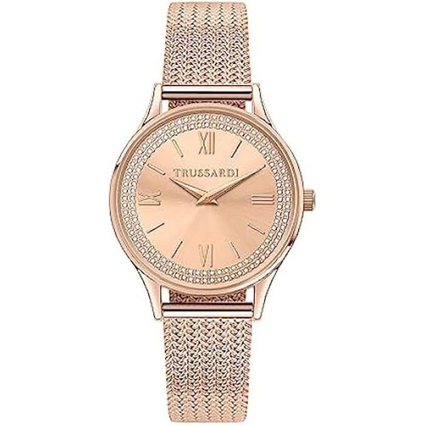 Dameur - TRUSSARDI - T-Star - 34 mm - PVD Rose Guld - Vandresistens 5 ATM Pengar