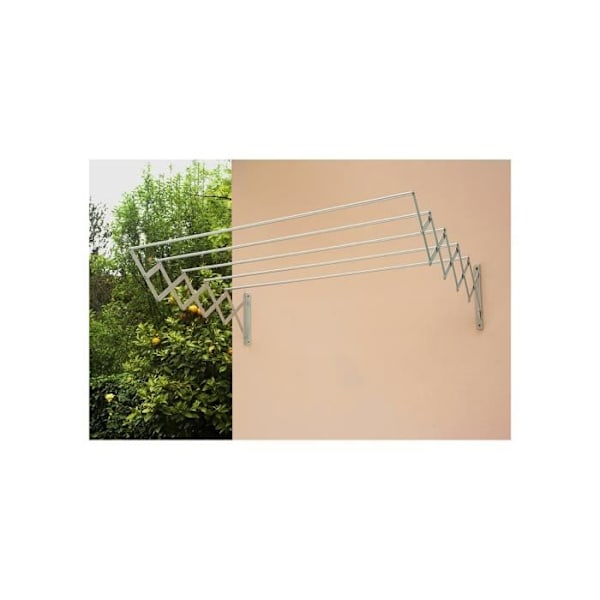 GENERIC - Hvid Epoxy Stål Tøjstativ 120cm.