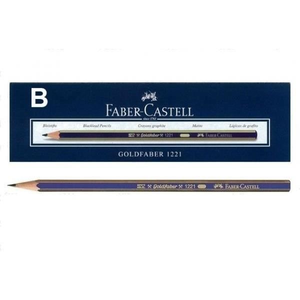 Faber Castell 112501 - Goldfaber 1221 grafitpenna - B - Förpackning 12 stycken