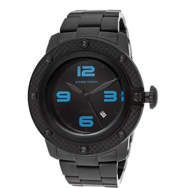 Ur - Glam Rock - GR33005 - 50mm - Sort - Ægte læder Svart