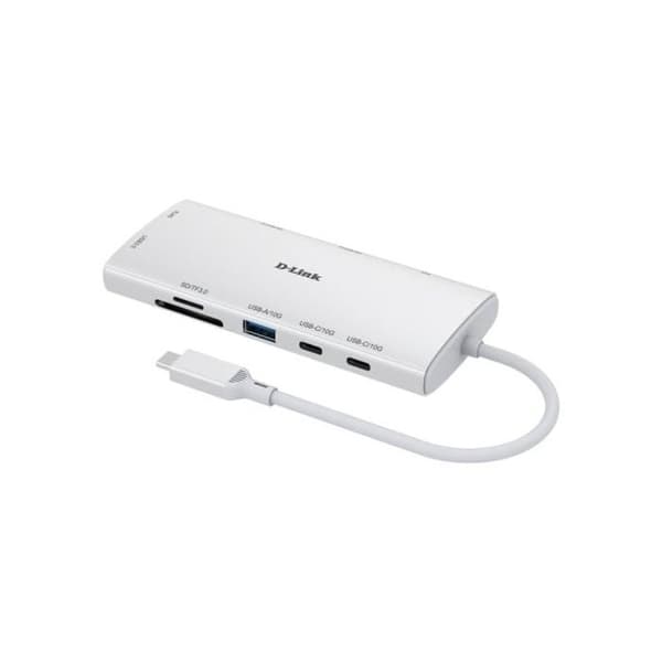 USB-C hub - D-LINK - DUP-A01 - 10 i 1 - 2xHDMI - Ny tilstand