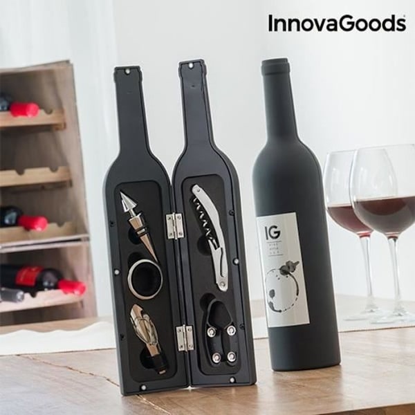 Vinkasse - InnovaGoods - Køkken Sommelier - 5 dele - Elegant design - Ideel som gave
