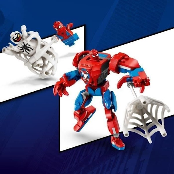 LEGO Marvel 76308 Spider-Manin robotti Anti-Venomia vastaan - Supersankaripeli 6-vuotiaasta alkaen Flerfärgad