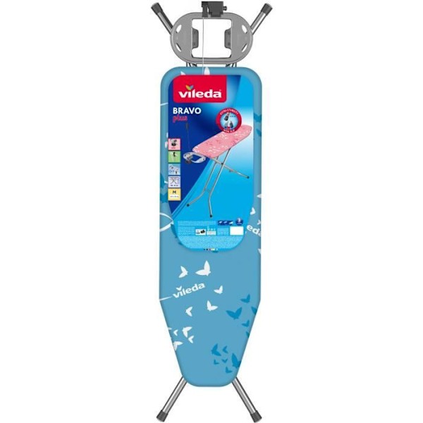 Vileda Bravo Plus strykbräda med ett eluttag Blå