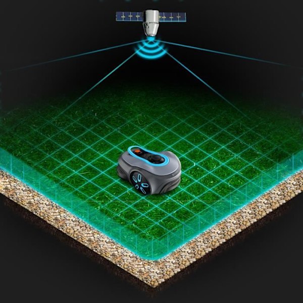 Robotgräsklippare - GARDENA - Smart SILENO Free 800 - Utan begränsningskablar - Yta 800 m² - Inkluderar smart Gateway