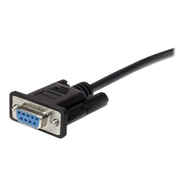 DB9 RS232 direkte forbindelseskabel - STARTECH.COM - serie forlængerkabel - 50 cm - Sort