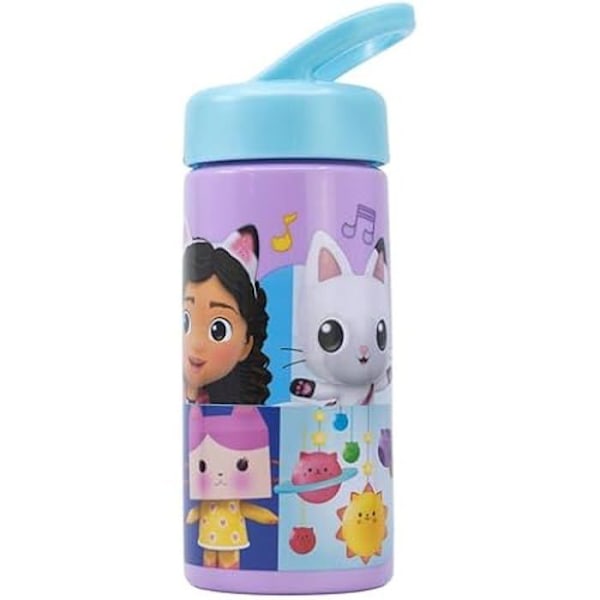 Gabby's Dollhouse -urheilupullo oljilla ja integroidulla kahvalla - STOR - 410 ml - Vaaleanpunainen - Rento Ljusrosa