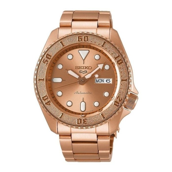 Ur - Seiko - SRPE72K1 - Rustfrit stål - Ægte læder - Vandtæt 100m