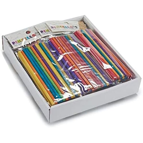 Borstar - PINCELLO - Set om 20 - Mått 0,5 x 20,5 x 9,5 cm - Blandat - Träpinnar
