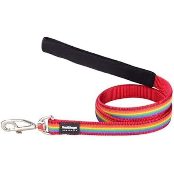 Koiran talutushihna - PUNAINEN DINGO - Rainbow Style - 2 x 120 cm - Monivärinen - Ensiluokkainen laatu mångfärgad