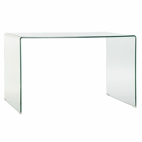 Skrivebord - Transparent Glas - 125 x 70 x 74 cm - Hvid