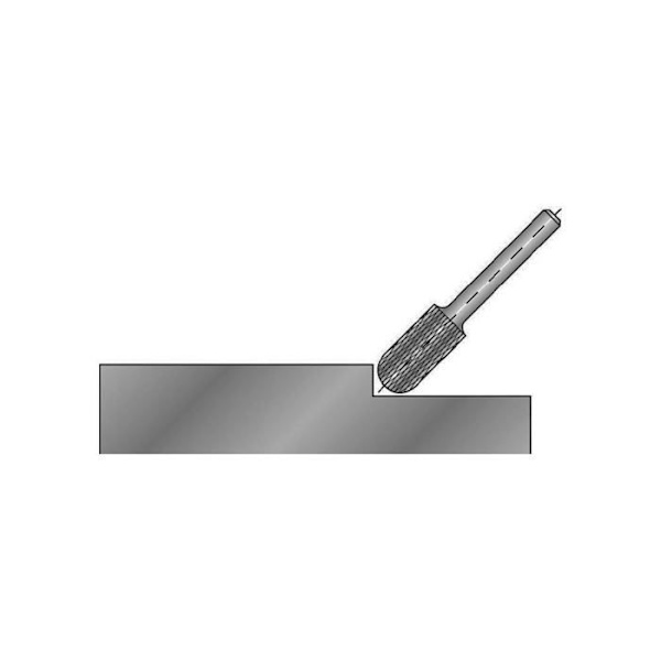 Fraiser cylindrisk HM form C 10mm Ruko Orange