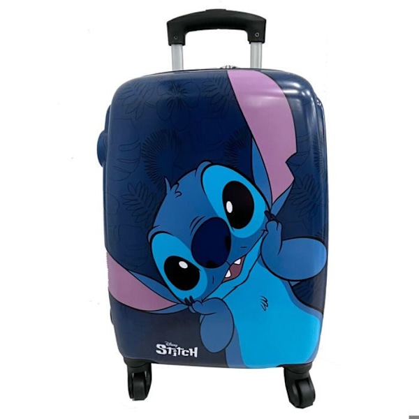 Lapsen matkakärry - Toybags - Disney Stitch - 4 monisuuntaista pyörää - TSA-lukko - Sininen blå