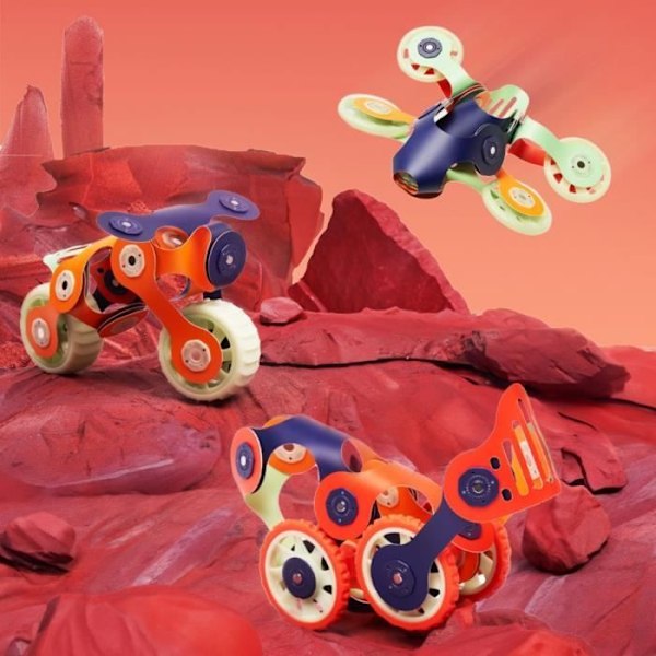 Magnetskonstruktion - GIPSY TOYS - MARS ROVERS - 30 dele - Lyser op i mørket - Fra 6 år Flerfärgad