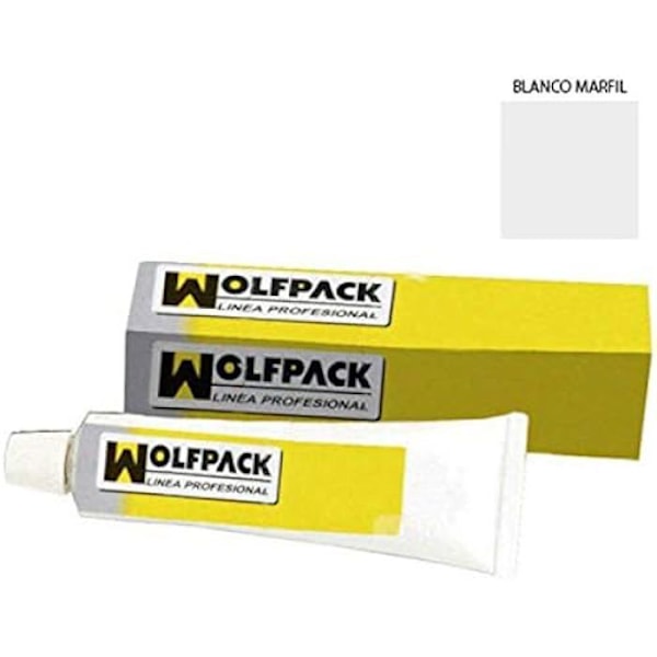 Reparationsspackel - WOLFPACK - 14070001 - 120 gr - Elfenben - Lätt att applicera och slipa Marmorerad vit