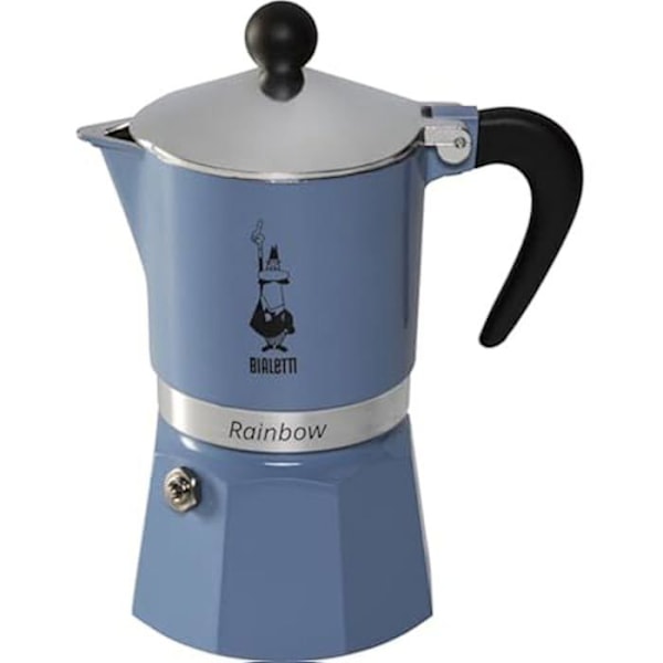 Cafeteria - BIALETTI - Rainbow 3TZ Primavera 2024 - Farve Blå - Elegant Design - Ideel til Kaffe
