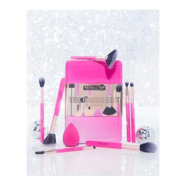 Børstesæt - The Brush Edit - 8 stykker - Rosa - Ideel til makeup Rose