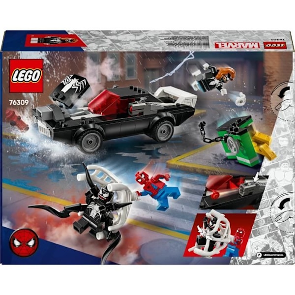 LEGO Marvel 76309 Spider-Man mod Venoms bil - Byggelegetøj fra 7 år gammel Flerfärgad
