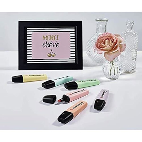 STABILO BOSS ORIGINAL Pastel Highlighter - Set x 10 highlighters - aprikoosi sorbetti Pastell