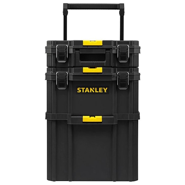 3 in 1 vaunu - STANLEY - STST83319-1 - 4 pyörää - Kantavuus 45 kg - Teleskooppikahva Svart
