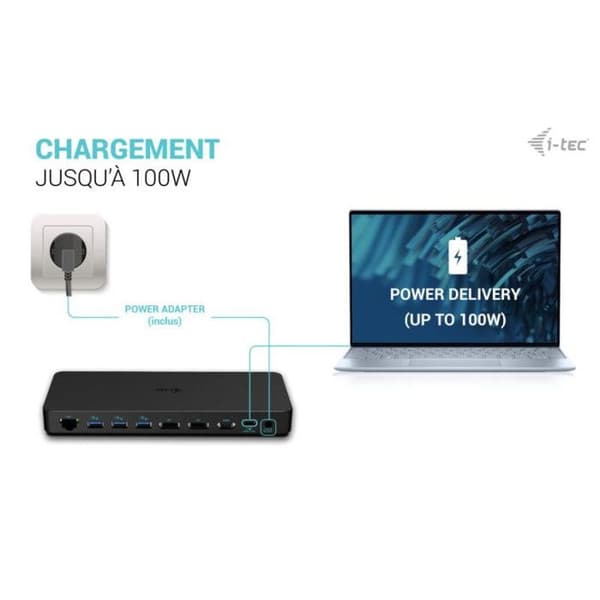 I-TEC USB-C Kolmois 4K Näyttö