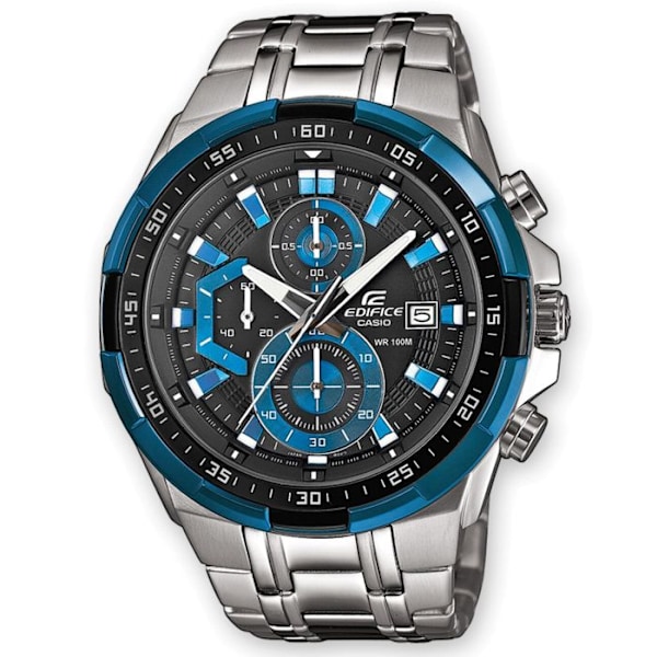EDIFICE CASIO ur i rustfrit stål - Grå - Kvarts - Vandtæt 10 Atm