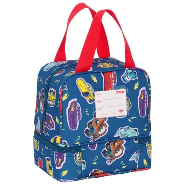Sac Goûter - Biler Racing - 20 CM - 1 rum - Dobbelt håndtag - Unisex
