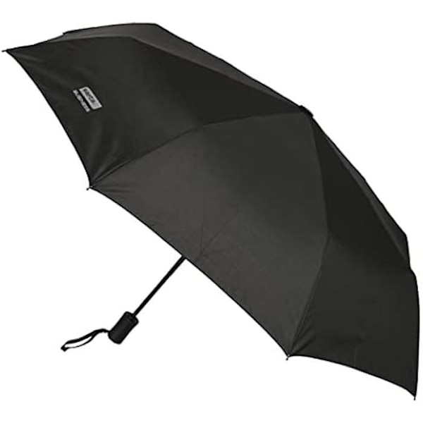 Safta Business Black Automatiskt fällbart paraply, 8 paneler, metallstänger, bekväm och mångsidig, kvalitet och motstånd, Svart
