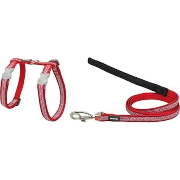Hundesele - RØD DINGO - Union Jack - 21-35 cm - Flerfarvet - Rød