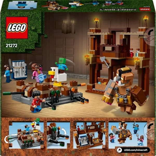 LEGO Minecraft 21272 Le Ring av Manet i Skogen - Byggset för pojkar från 10 år
