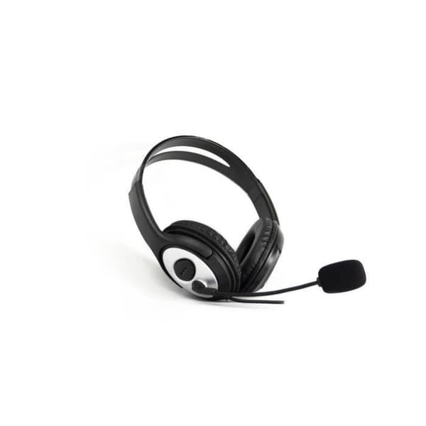 Hovedtelefon med mikrofon - CoolBox - COO-AUM-01 - Sort - Plug and Play - Over-ear Sort