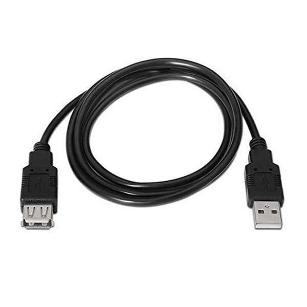 NANOCABLE 10.01.0203-BK 1,8 m USB Forlængerkabel Han-Hun Sort