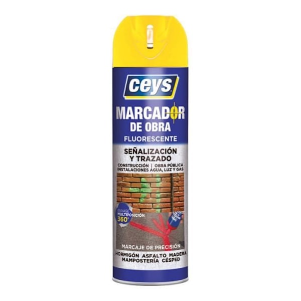 Konstruktionmarker - Ceys - 908002 - Gul - 500ml - Oföränderlig Gul