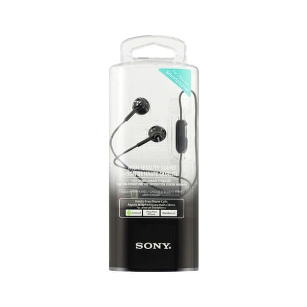 Høretelefoner - Sony - MDR-EX110AP - Intraaural - Kablet - Sort Sort