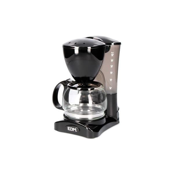 Dryp kaffe - EDM - 6 kopper - 550W - Sort - 16,5x12,5x24cm Sort
