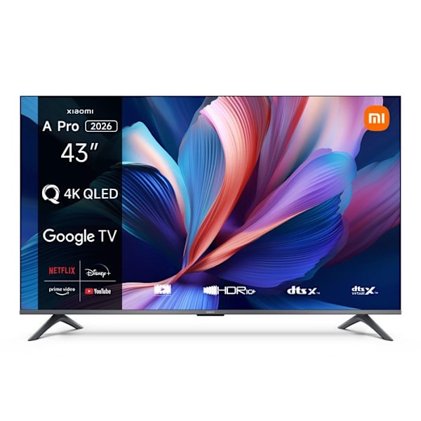 QLED 4K-skärm - Xiaomi - TV A Pro 43 - Dolby Audio - HDR10+ - Smart TV